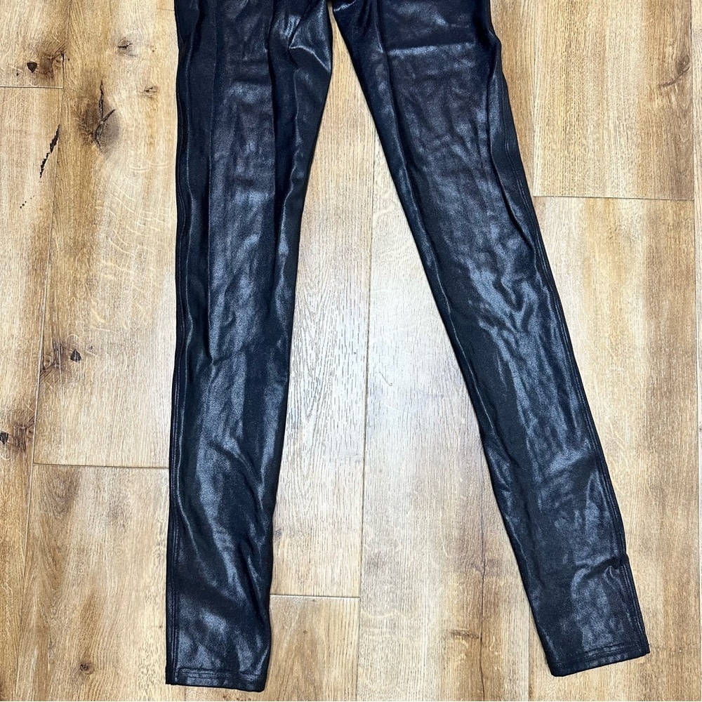 SPANX Faux Leather Black Leggings Size Small - Picture 7 of 11